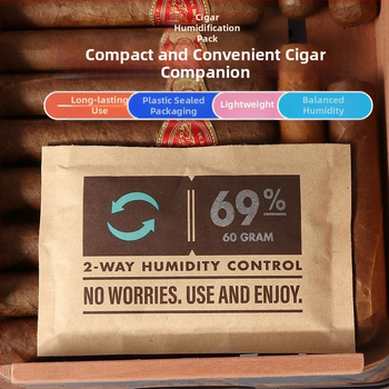 Vislabāk pārdotais ārzemju mitrinošais maisiņš, vienkārša mitrumizturīga un pastāvīga mitruma cigāru tabakas lapa, kompakta un pārnēsājama pavadošā soma dāvanai