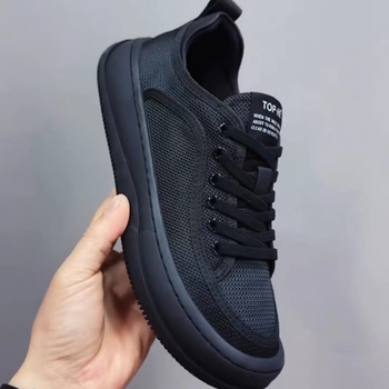 Pantofi bărbătești la modă, cu șireturi, textil, stil european, fără slip, stil de condus, material respirabil, plasă, pentru ținute albe, confortabili, sport, modă