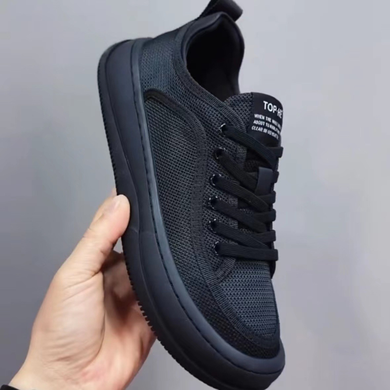 Pantofi bărbătești la modă, cu șireturi, textil, stil european, fără slip, stil de condus, material respirabil, plasă, pentru ținute albe, confortabili, sport, modă