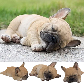 Δημιουργικά στολίδια ρητίνης για σκύλους, μελαγχολία, κοιμισμένος σκύλος, επιτραπέζιος κήπος, διακοσμητικά στολίδια ρητίνης κήπου