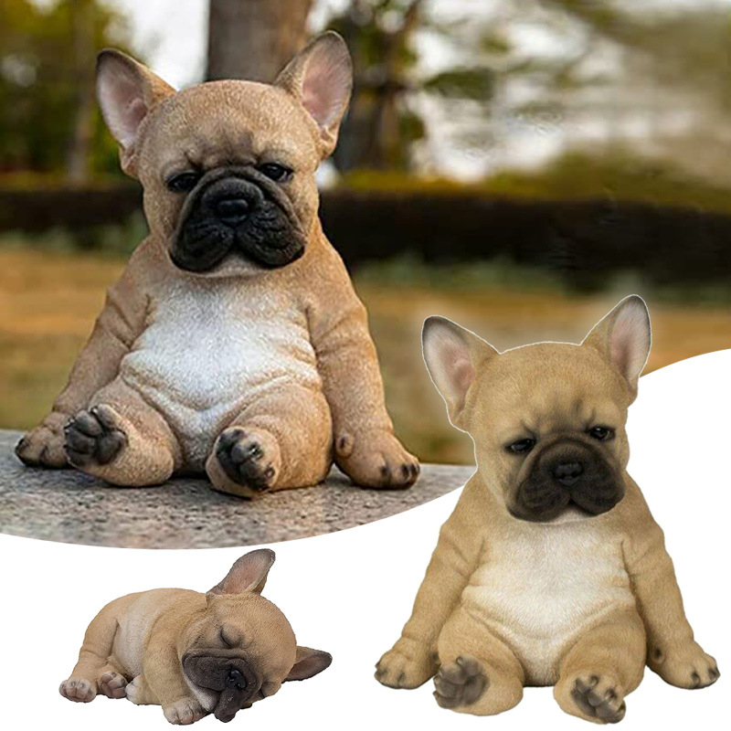 Kreatív kutya gyantadíszek melankólia alvó kutya asztali kert kerti dekoratív gyantadíszek