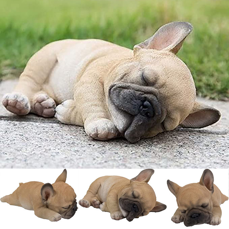 Kreatív kutya gyantadíszek melankólia alvó kutya asztali kert kerti dekoratív gyantadíszek