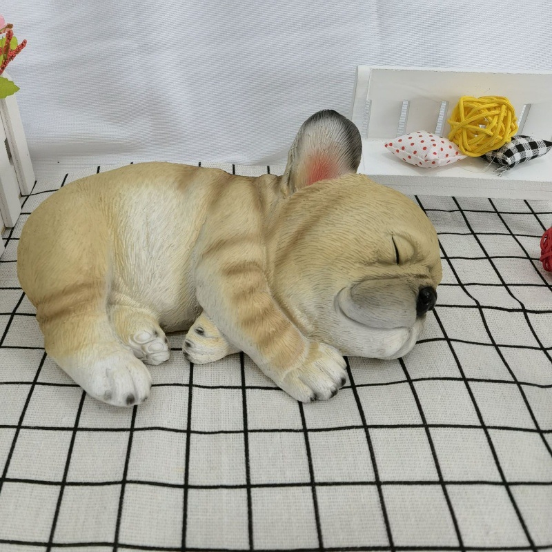 Kreatív kutya gyantadíszek melankólia alvó kutya asztali kert kerti dekoratív gyantadíszek