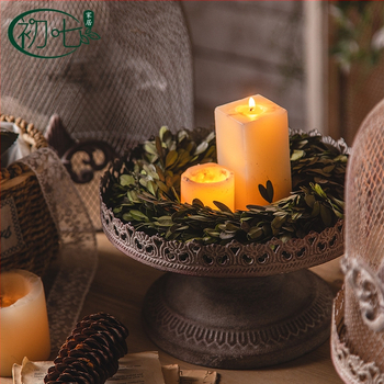 Amerikai stílusú vas ipari stílusú gyertyatartó otthoni hálószoba dekoráció kézművesség retró madárkalitka gyertyatartó fotózási kellékek