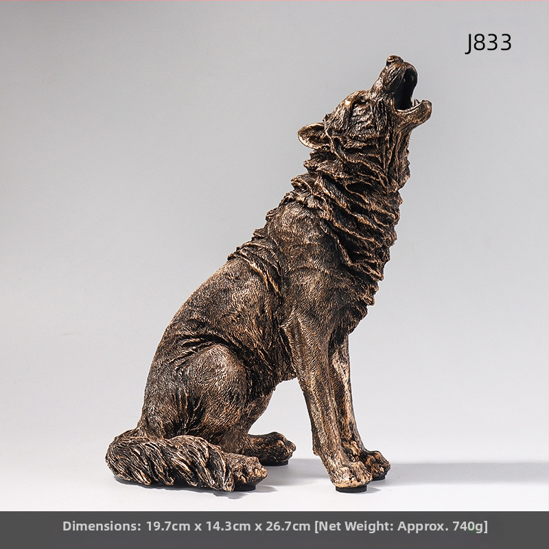 Európai stílusú otthoni gyanta utánzás üvöltő gyanta díszek nappali iroda kültéri kert táj dekoráció kézművesség