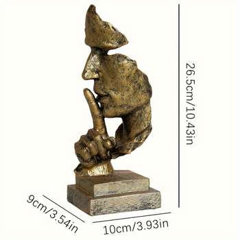 Σιωπηλός Άνθρωπος Χρυσό Γραφείο Στολίδι Επιφάνειας Εργασίας Αφηρημένη Σχήμα Δημιουργικό Σκανδιναβικό Σπίτι Κρασί Ντουλάπι Διακόσμηση Μοντέρνο