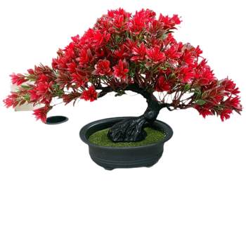 Διασυνοριακή προσομοίωση τριαντάφυλλου Καλώς ορίσατε Φυτό πεύκου Φυτό σε γλάστρα Πράσινο φυτό εσωτερικού χώρου Μπονσάι Ψεύτικο λουλούδι επιφάνειας εργασίας Διακόσμηση σπιτιού Στολίδια