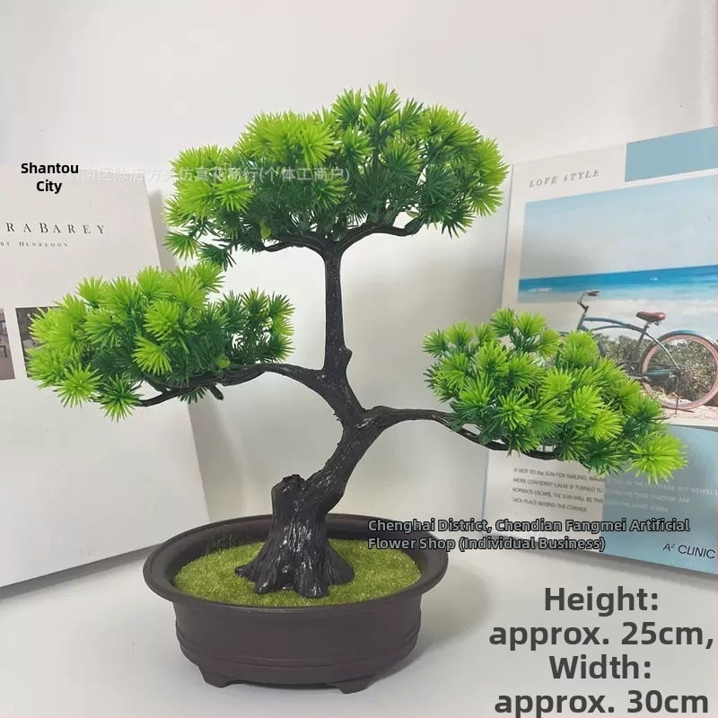 Tarpvalstybinė rožių žolės modeliavimas Sveiki atvykę į pušies augalą Vazoninis augalas Kambarinis žalias augalas Bonsai Stalinis netikras gėlių namų dekoravimo papuošalai