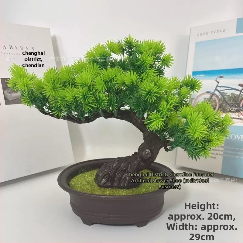 Tarpvalstybinė rožių žolės modeliavimas Sveiki atvykę į pušies augalą Vazoninis augalas Kambarinis žalias augalas Bonsai Stalinis netikras gėlių namų dekoravimo papuošalai