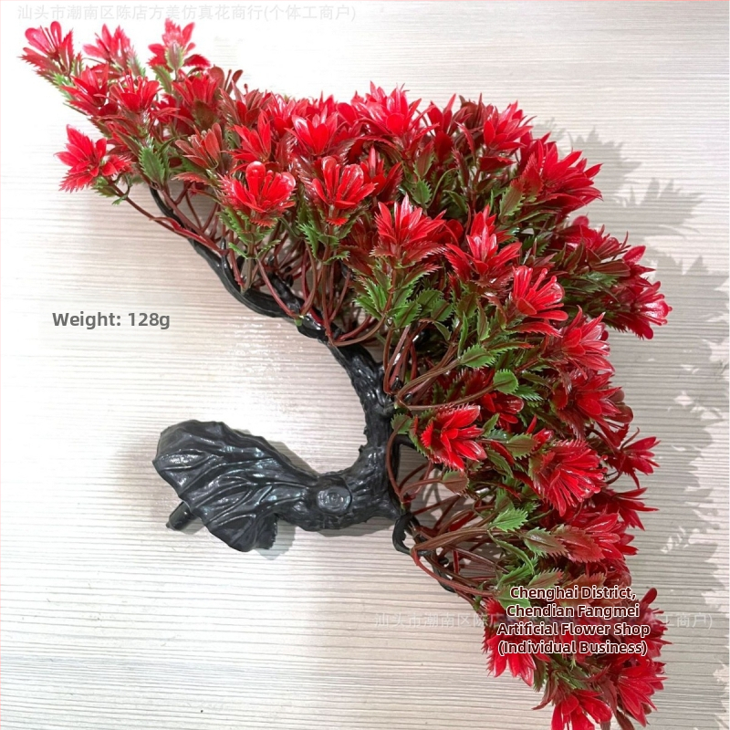 Prekogranična simulacija ružine trave, dobrodošlica, biljka bora, lonca, unutarnja zelena biljka, bonsai, stolni lažni cvijet, ukrasi za dom