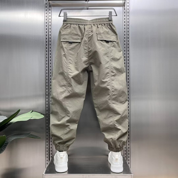 Nyári vékony, gyorsan száradó nadrág, divatos, laza férfi nadrág, bokáig érő nadrág, hétköznapi nadrág, 2024-es új, jég selyem sport, Harlan