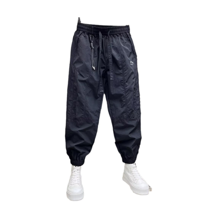 Nyári vékony, gyorsan száradó nadrág, divatos, laza férfi nadrág, bokáig érő nadrág, hétköznapi nadrág, 2024-es új, jég selyem sport, Harlan