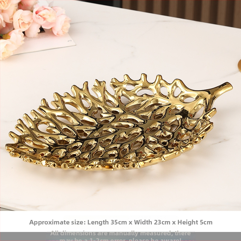 Lengvi prabangūs iškirpti keraminiai vaisių lėkščių papuošalai, paprastos ir modernios svetainės, valgomojo stalo, kavos staliuko dekoracijos, aukštos klasės kūrybiškumas ir aukščiausios klasės pojūtis