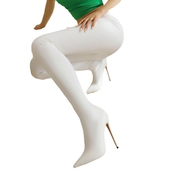 Európai és amerikai új stílusú unisex egyrészes harisnyanadrág csizma, átalakítható ultramagas sarkú, térdig érő csizma nőknek és férfiaknak, fekete női plus size csizma