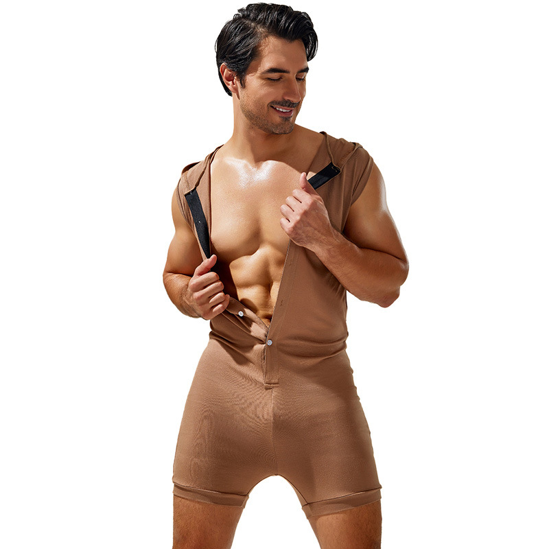 TAUWELL нов гащеризон с качулка, спортен и ежедневен гащеризон без ръкави с копчета, продажба на едро