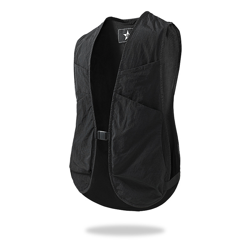 2025 m. vasaros unisex liemenė su keliomis kišenėmis, laisvalaikio sportinė liemenė, žvejybai, fotografijai, tinklinė liemenė, madinga darbo apranga