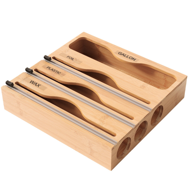 Multifunktsionaalne köögis kasutamiseks mõeldud suur hoiukott, hoiukast, majapidamise väljatõmbega seinale riputatav suure mahutavusega bambusest säilituskile lõikur