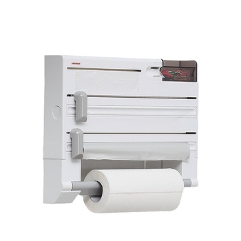 √ Multifunktsionaalne köögiriiul, seinale kinnitatav toidukile hoiukarbi lõikuri paigutusriiul, rullpaberi riiul