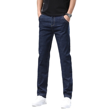 Férfi ruházat Üzleti farmernadrág Slim egyenes szárú, rugalmas férfi nadrág 2024 nyara