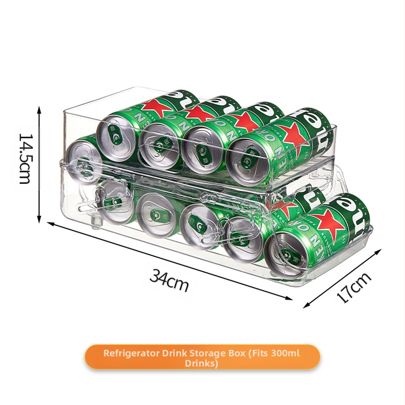 Dvisluoksnė reguliuojama naminių gyvūnėlių gėrimų laikymo dėžė šaldytuvui, stumdoma, riedanti, maisto virtuvė, plastikinė, šviežumą išlaikanti, sulankstoma saugykla