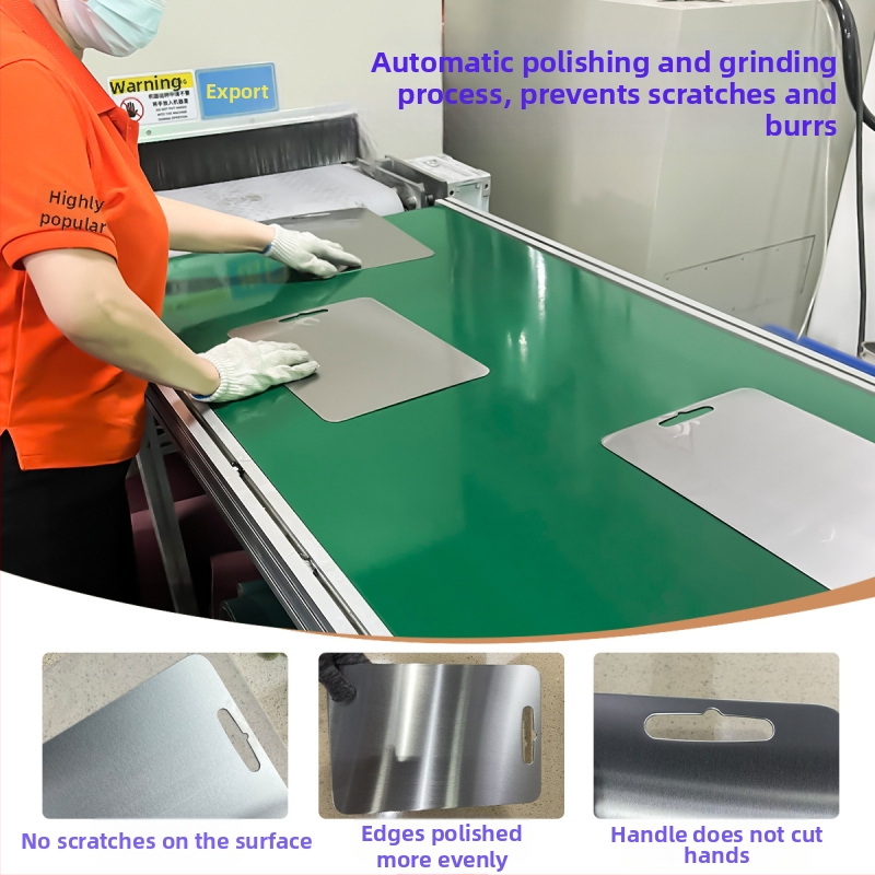 Tarpvalstybiniai sprogimai, sustorinta gryno titano pjaustymo lentelė, antibakterinė, apsauga nuo pelėsio, buitinė dvipusė nerūdijančio plieno vaisių pjaustymo lentelė, grynas titanas