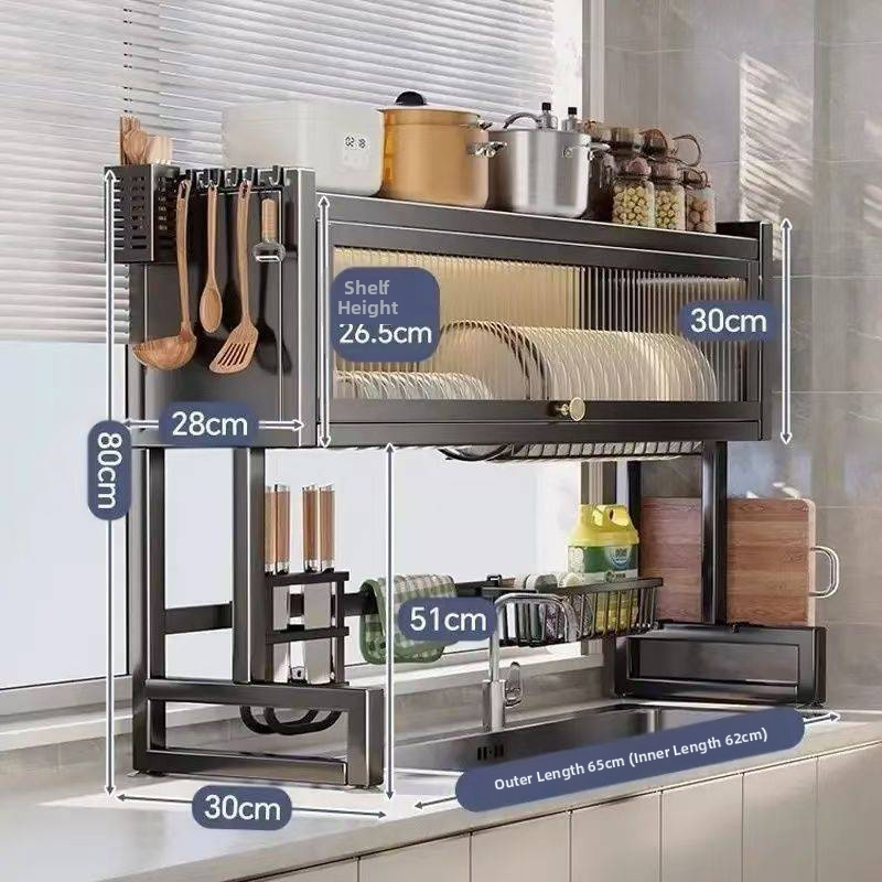 Köögivalamu hoiuriiul Valamu tolmukindel kapp Valamu lauaplaat hoiuruum Multifunktsionaalne tolmukindel äravooluriiul