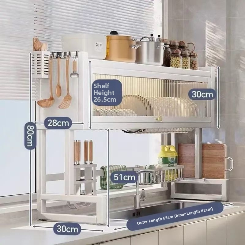 Köögivalamu hoiuriiul Valamu tolmukindel kapp Valamu lauaplaat hoiuruum Multifunktsionaalne tolmukindel äravooluriiul