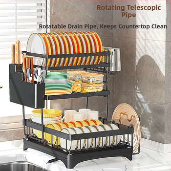 Amazoni eripakkumine: täiustatud suure mahutavusega köögi äravoolukauss ja nõudepesuriiul, kauss ja söögipulgad, nuga ja kahvel, veetass, õhtusöögitaldrikute hoiuriiul, veejuhend