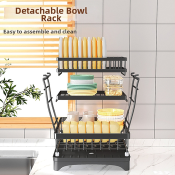 Amazoni eripakkumine: täiustatud suure mahutavusega köögi äravoolukauss ja nõudepesuriiul, kauss ja söögipulgad, nuga ja kahvel, veetass, õhtusöögitaldrikute hoiuriiul, veejuhend