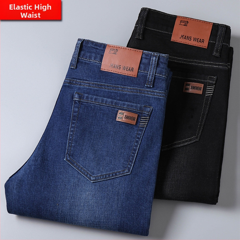 Férfi téli farmer egyenes szárú, laza, hétköznapi 2021-es őszi új koreai stílusú üzleti hosszú nadrág, férfi határokon átnyúló dropshipping