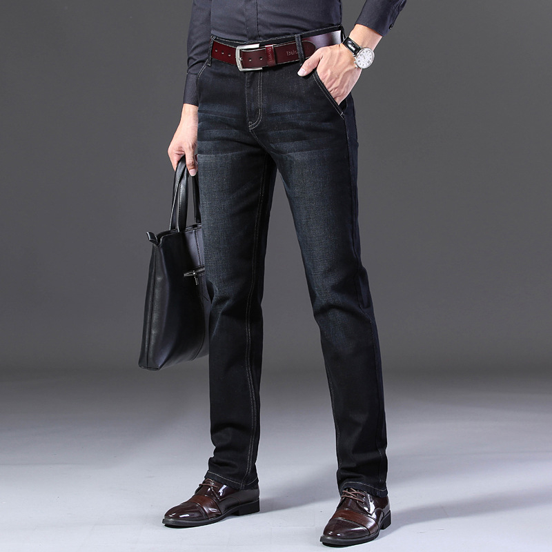 Férfi téli farmer egyenes szárú, laza, hétköznapi 2021-es őszi új koreai stílusú üzleti hosszú nadrág, férfi határokon átnyúló dropshipping