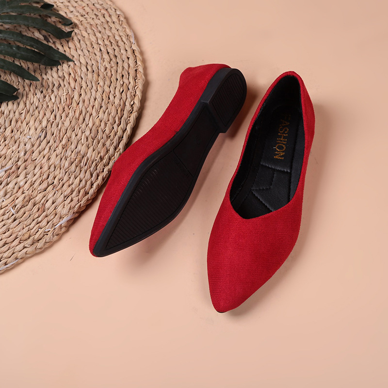 2024 Új Stílusú Lapos Egyrétegű Cipő Női Külkereskedelmi Nagy Méretű Doug Cipő Női Divatos, Minden Méretre Alkalmas, Általános Cipő Női Sekély Szájú Ladyshoes Női