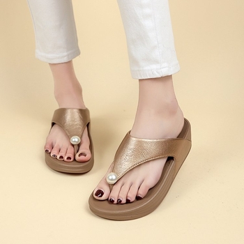 Ékszíjas gyöngykapcsos papucsok női cipők, 2025-ös új nyári ékszíjas strandszandálok