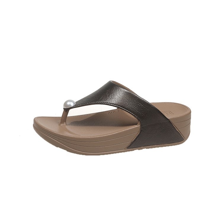 Ékszíjas gyöngykapcsos papucsok női cipők, 2025-ös új nyári ékszíjas strandszandálok