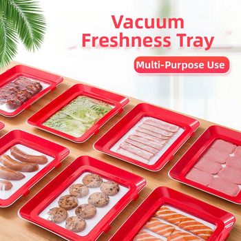 Δίσκος διατήρησης φρέσκων σε ηλεκτρική σκούπα για οικιακό ψυγείο που στοιβάζεται Φιλμ σφράγισης τροφίμων Πρόληψη τροφίμων ΔΟΚΙΜΑΣΤΕ