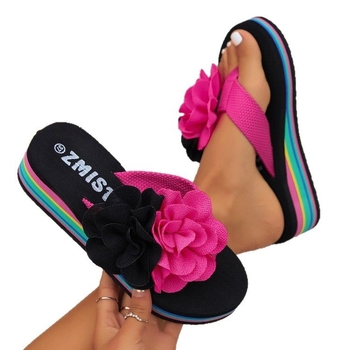 Női nyári felsőruházat flip-flop papucsok 2025-höz Új internetes hírességek alkalmi, sokoldalú, csúszásmentes lapos cipők, flip-flopok, strandszandálok