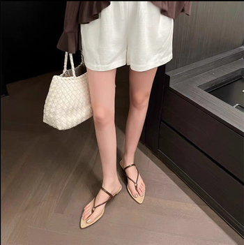 Franču nišas stringveida sandales sievietēm, vasaras virsdrēbes, augstpapēžu kurpes ar smailiem purngaliem, romiešu sandales ar vienu siksniņu