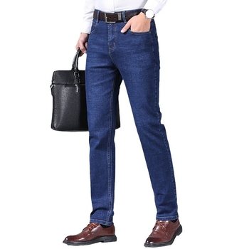 Vasarinės plonos vyriškos džinsinės kelnės, tiesaus kirpimo, plonos medžiagos, vyriškos ilgos kelnės