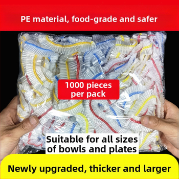 Vienkartinis spalvotas maistinės kokybės plastikinis įvyniojimo dangtelis, sutirštintas atnaujintas virtuvės skonio sandarinimo dangtelis, atsparus dulkėms