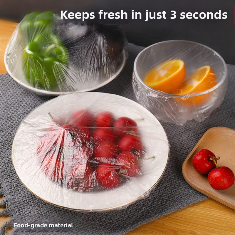 Еднократна цветна опаковка за храна, удебелена, подобрена кухненска запечатваща капачка с вкус, прахоустойчива