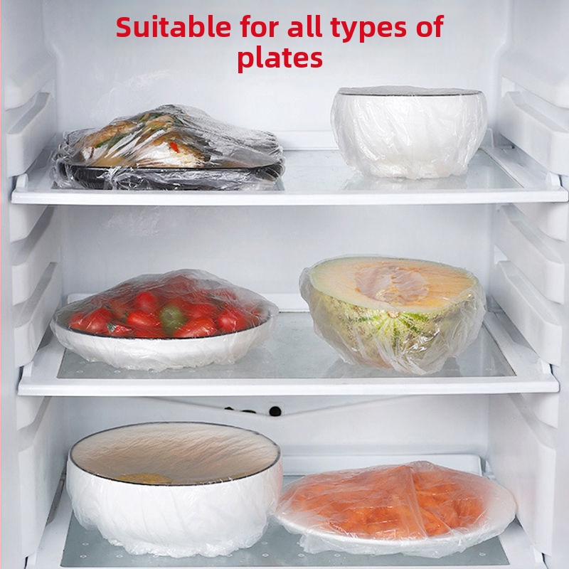 Еднократна цветна опаковка за храна, удебелена, подобрена кухненска запечатваща капачка с вкус, прахоустойчива