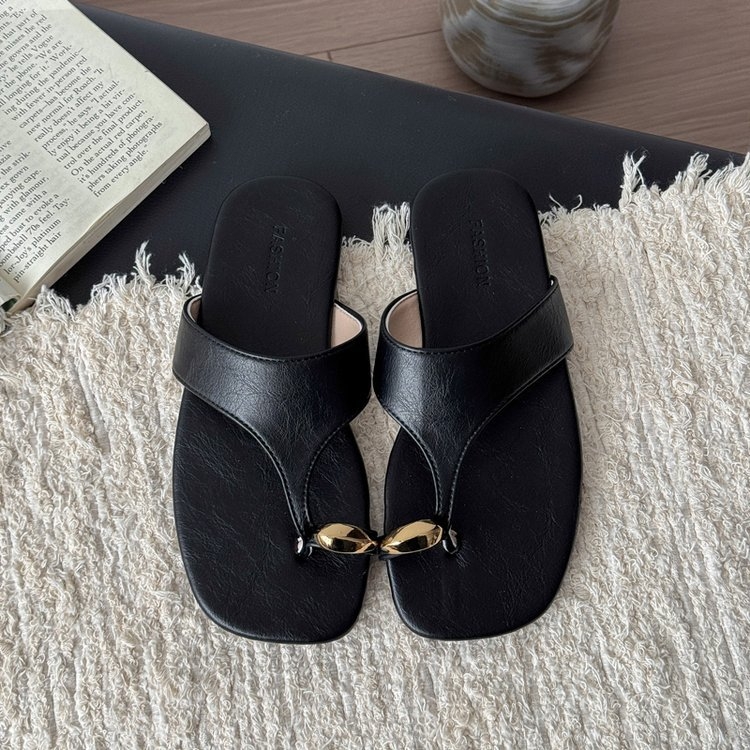 2025 új nyári külkereskedelmi lapos papucsok nőknek nagy méretű bebújós papucsokhoz, puha talpú alkalmi szandálok nagykereskedelemhez