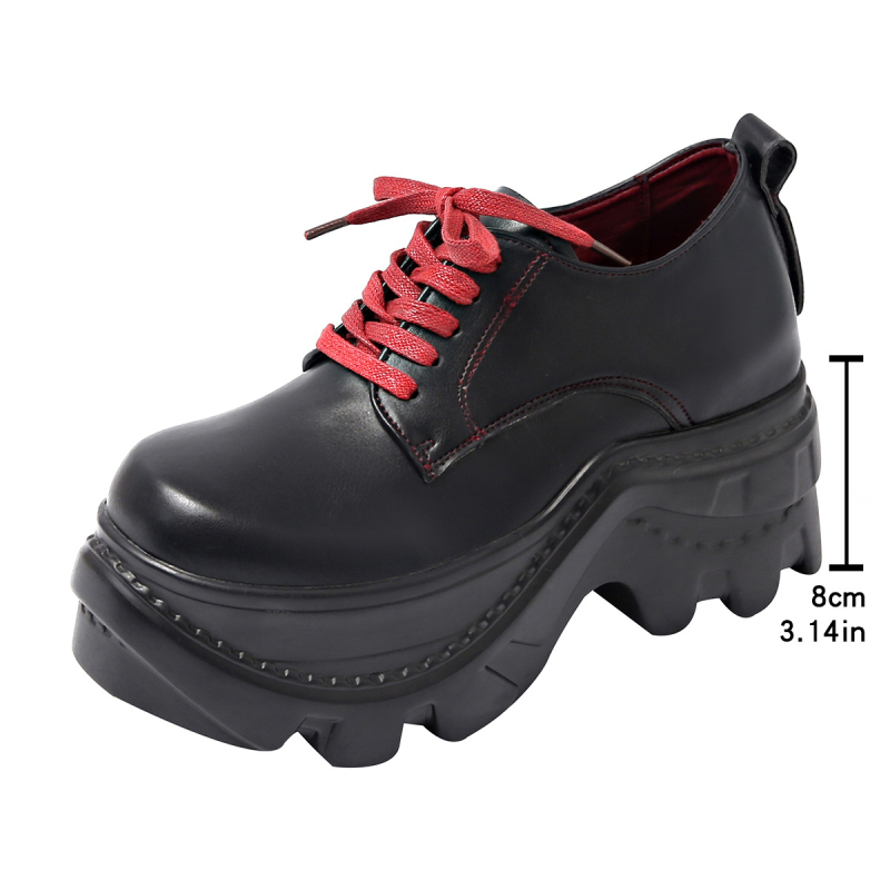 Pantofi de damă de primăvară 2025, cu talpă groasă și șireturi mici, cu cap mare, pentru comerț exterior, mocasini retro de mărime mare, transfrontalieri, cu talpă mică și talpă tip brioșă