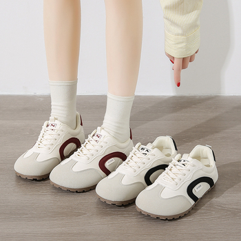 Γυναικεία Παπούτσια Moral Training με Επίπεδη Σόλα 2025 Νέα Ευέλικτα Παπούτσια Forrest Gump Commuter Μοντέρνα Αθλητικά Παπούτσια Ρετρό με Δέσιμο σε Λευκό Χρώμα για Γυναικεία Παπούτσια
