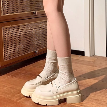 Γυναικεία Loafers Φθινόπωρο 2023, Νέα Ρετρό Μαύρα Δερμάτινα Παπούτσια Mary Jane, Γυναικεία, Βρετανικού Στυλ