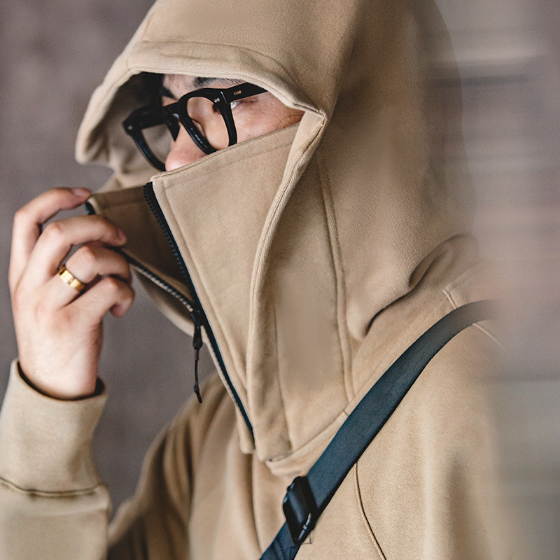 Madden Tooling američki stil teški Balak Lafa džemper maska hoodie s patentnim zatvaračem High Street funkcionalna jakna za muškarce jesen
