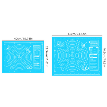Hulgimüük majapidamisköögi toidukvaliteediga silikoonist sõtkumismatt libisemiskindel mittenakkuv küpsetuskondiitritoodete rullimismatt köögiriistad