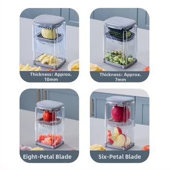 [Rangelt valitud] Spetsiaalne lõikur friikartulite, porgandilõikuri, multifunktsionaalse köögiviljalõikuri, tomati- ja õunalõikuri jaoks