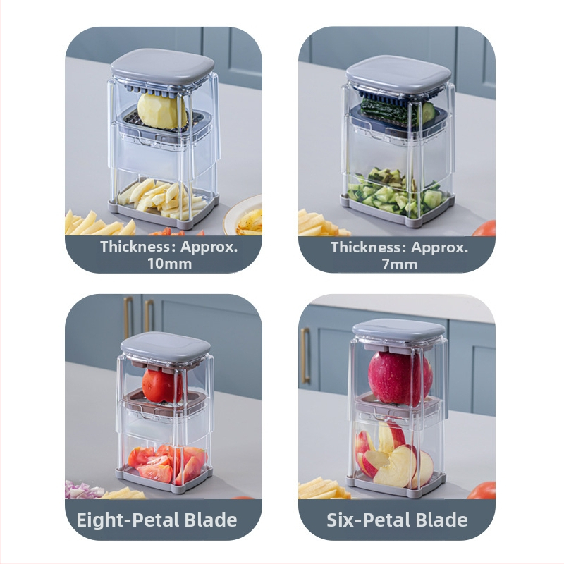 [Rangelt valitud] Spetsiaalne lõikur friikartulite, porgandilõikuri, multifunktsionaalse köögiviljalõikuri, tomati- ja õunalõikuri jaoks