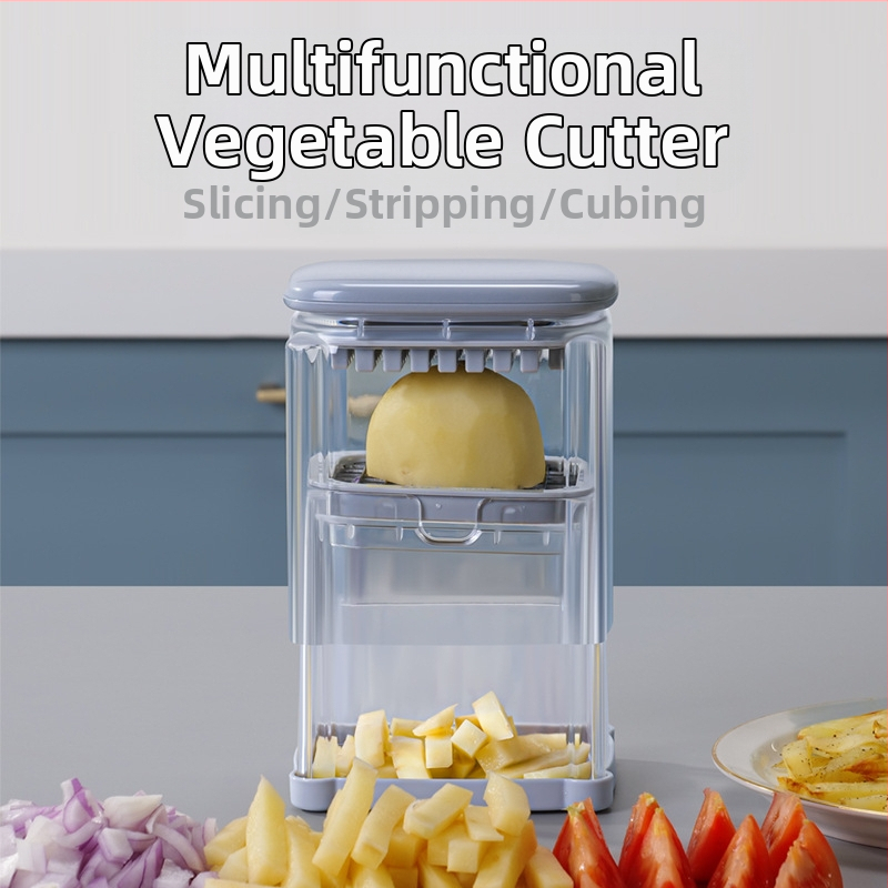 [Строго подбран] Специален нож за пържени картофи, резачка за моркови, многофункционален нож за зеленчуци, разделител за домати и ябълки